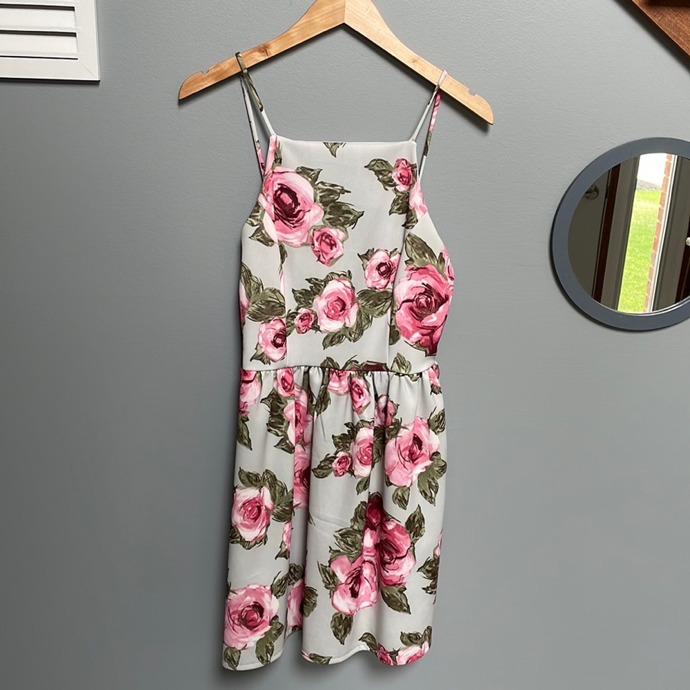 Spaghetti strap floral dress